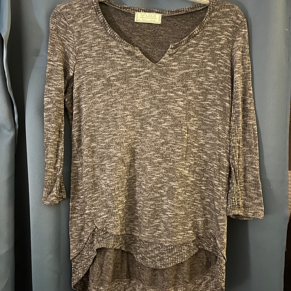 Sinuous Grey Pullover